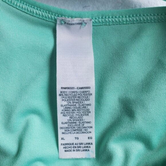 Nike Swoosh Aqua Green Sports Bra Size XL - Picture 6 of 8